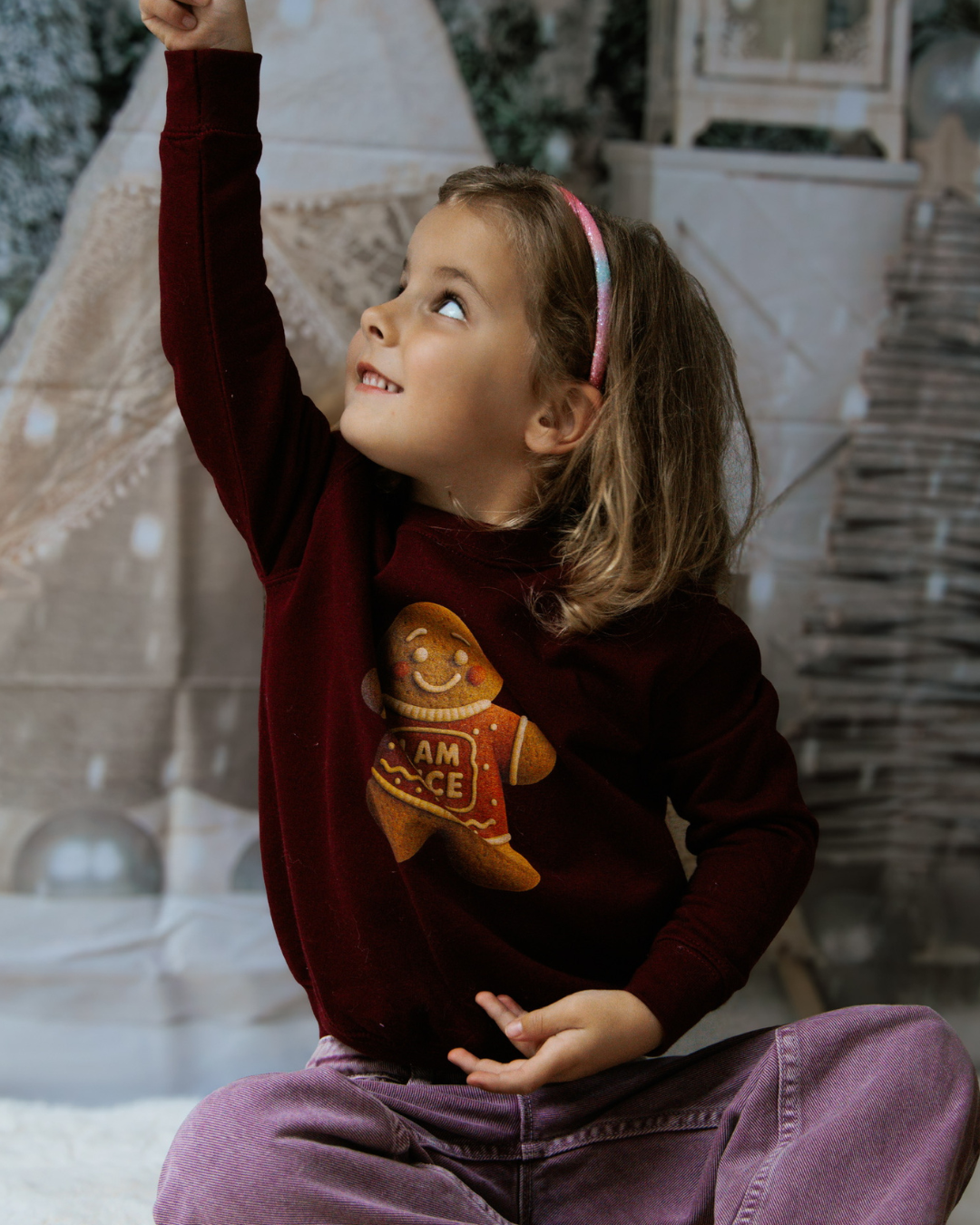 Gingerbread ‘Jam’ Christmas Jumper (Child)