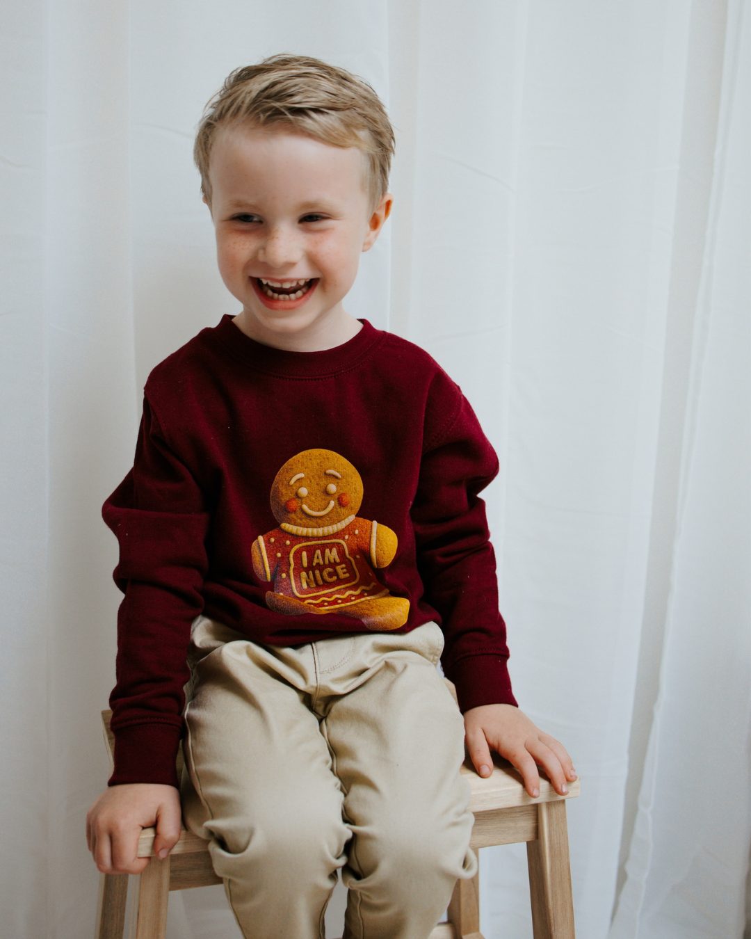 Gingerbread ‘Jam’ Christmas Jumper (Child)