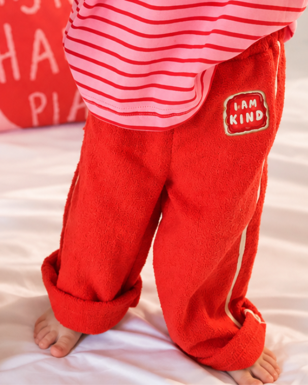KIND Terry Towel Joggers in Jam