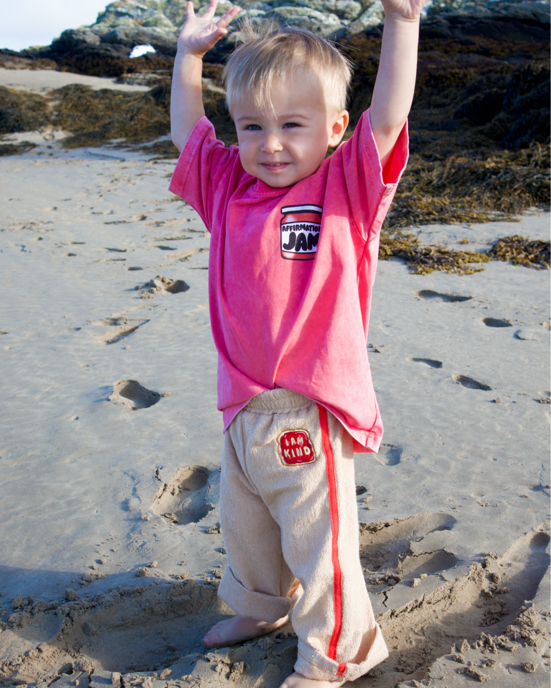 KIND Terry Towel Joggers in Toast